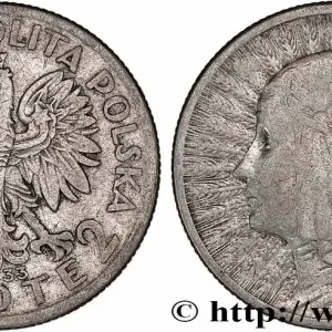 Commander Maintenant POLOGNE 2 Zlote reine Jadwiga 1933 Varsovie fwo_777693 Monde