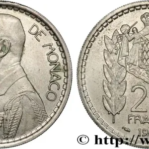 MONACO 20 Francs prince Louis II 1947 Paris fwo_781371 Monde Original
