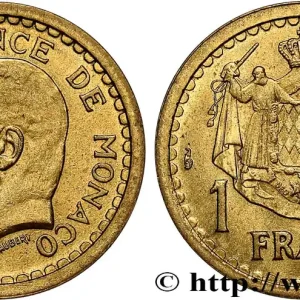 MONACO 1 Franc Louis II (1943) Paris fwo_793249 Monde Expédié Aujourd’hui