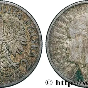 POLOGNE 2 Zlote Reine Jadwiga 1934 Varsovie fwo_793673 Monde Populaire