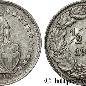 Meilleur Prix SUISSE 1/2 Franc Helvetia 1945 Berne fwo_812534 Monde