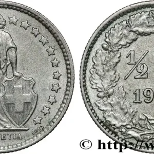 SUISSE 1/2 Franc Helvetia 1961 Berne - B fwo_813050 Monde Nouvelle Collection