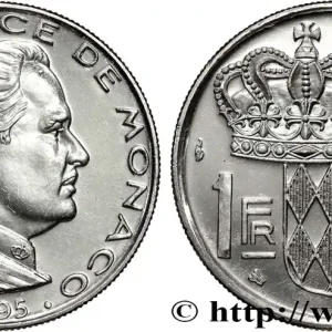 Vente Flash MONACO 1 Franc Rainier III 1995 Paris fwo_813064 Monde