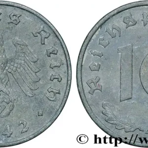 Prix Réduit ALLEMAGNE 10 Reichspfennig aigle surmontant une swastika 1942 Berlin fwo_818849 Monde