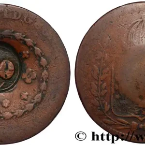 BRÉSIL 40 Réis Pierre II du Brésil contremarqué sur une 80 Réis 1829 (1835) Rio de Janeiro fwo_822025 Monde Garantie Incluse