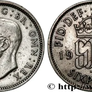 Offre Exclusive ROYAUME-UNI 6 Pence Georges VI 1941 fwo_823591 Monde