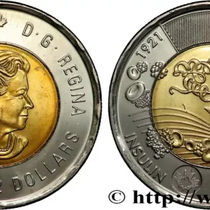 CANADA 2 Dollars Centenaire de la découverte de l’insuline 2021 fwo_825120 Monde Gros Lot