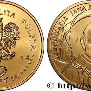 POLOGNE 2 Zlote Canonisation de Jean-Paul II 2014 Varsovie fwo_833088 Monde Certifié