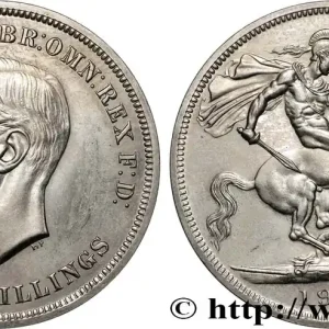 ROYAUME-UNI 1 Crown (5 Shillings) Georges VI 1951 fwo_833218 Monde Satisfait Ou Remboursé