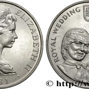 GIBRALTAR 1 Crown Mariage de Charles et Diana 1981 fwo_833258 Monde Usine Directe