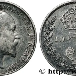 ROYAUME-UNI 3 Pence Edouard VII 1907 fwo_833427 Monde Meilleure Vente