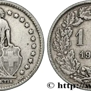 SUISSE 1 Franc Helvetia 1920 Berne fwo_833872 Monde Premium