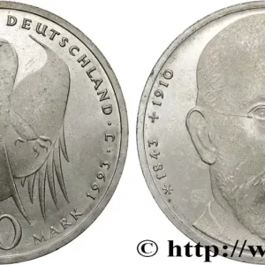 ALLEMAGNE 10 Mark 150e anniversaire de R. Koch 1993 Hambourg fwo_834066 Monde Commander Maintenant