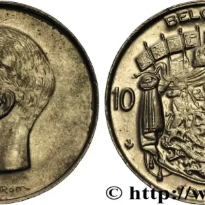 Usine Directe BELGIQUE 10 Francs roi Baudouin légende française 1976 Bruxelles fwo_837833 Monde