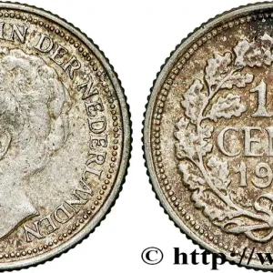 PAYS-BAS 10 Cents Reine Wilhelmine 1936 Utrecht fwo_838546 Monde Fait Main