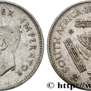 AFRIQUE DU SUD 3 Pence Georges VI 1943 Pretoria fwo_838550 Monde Garantie Incluse