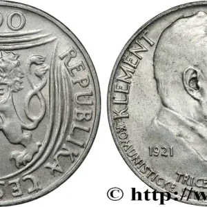 TCHÉCOSLOVAQUIE 100 Korun 30e anniversaire du parti communiste, Klement Gottwald 1951 fwo_845926 Monde Réduction