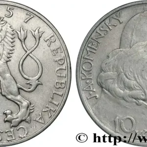 En Vogue TCHÉCOSLOVAQUIE 10 Korun Comenius 1957 fwo_846552 Monde