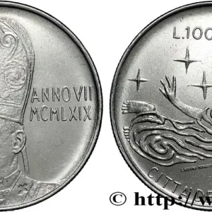 VATICAN ET ÉTATS PONTIFICAUX 100 Lire Paul VII an VII 1969 Rome fwo_848259 Monde Achetez Aujourd’hui