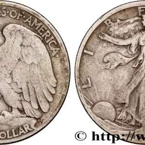 Prix Réduit ÉTATS-UNIS D'AMÉRIQUE 1/2 Dollar Walking Liberty 1923 San Francisco - S fwo_839164 Monde