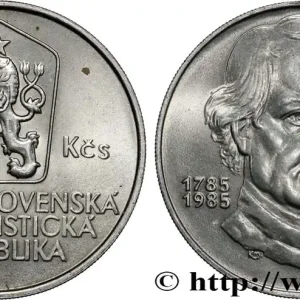 TCHÉCOSLOVAQUIE 100 Korun 200e anniversaire de la naissance du poète slovaque Jan Holly 1985 fwo_845853 Monde Haute Qualité