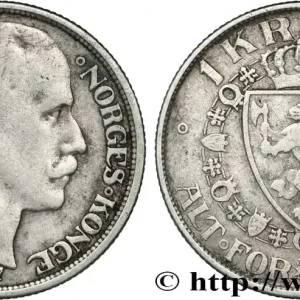 NORVÈGE - ROYAUME DE NORVÈGE - HAAKON VII 1 Krone 1917 Oslo fwo_846460 Monde Commande En Gros