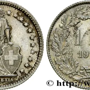 Réduction SUISSE 1 Franc Helvetia 1914 Berne fwo_397706 Monde