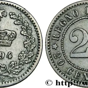 ITALIE 20 Centesimi 1894 Berlin fwo_435093 Monde Satisfait Ou Remboursé