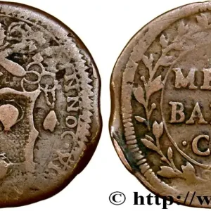 VATICAN ET ÉTATS PONTIFICAUX 1/2 Baiocco ville de Gubbio au nom d’innocent XII an V 1693 fwo_449185 Monde Acheter Direct