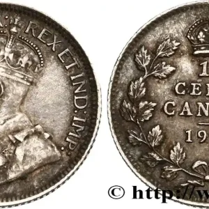 CANADA 10 Cents Georges V 1919 fwo_449216 Monde Artisanat