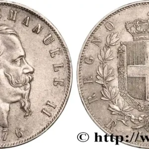 Promotion ITALIE 5 Lire Victor Emmanuel II 1876 Rome fwo_515011 Monde