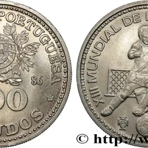PORTUGAL 100 Escudos XIIIe Mondial de Football 1986 Lisbonne fwo_690191 Monde Must-Have