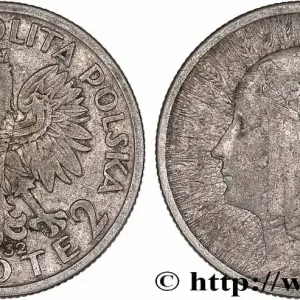 POLOGNE 2 Zlote Reine Jadwiga 1932 Varsovie fwo_777677 Monde Exclusif