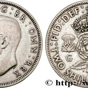 ROYAUME-UNI 1 Florin (2 Shillings) Georges VI 1940 fwo_799251 Monde Super Prix