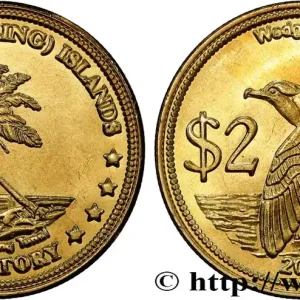 Remise ÎLES KEELING COCOS 2 Dollars Puffin fouquet (Puffinus pacificus) 2004 fwo_806898 Monde