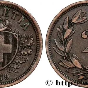 SUISSE 2 Centimes (Rappen) 1879 Berne fwo_815926 Monde Prix Promo