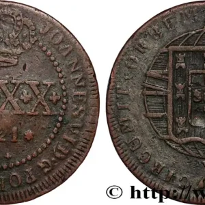 BRÉSIL - JEAN VI 80 Réis 1821 Rio de Janeiro fwo_822666 Monde Petit Prix