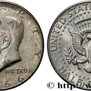 ÉTATS-UNIS D'AMÉRIQUE 1/2 Dollar Kennedy 1966 Philadelphie fwo_823590 Monde Soldes