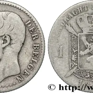 BELGIQUE 1 Frank (Franc) Léopold II légende flamande signature L.WIENER 1887 fwo_830350 Monde Garantie Incluse