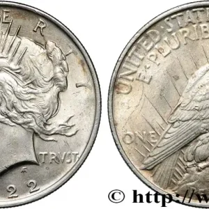 ÉTATS-UNIS D'AMÉRIQUE 1 Dollar Peace 1922 Philadelphie fwo_833209 Monde Livraison Express