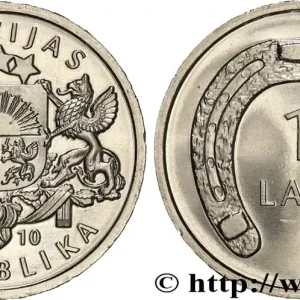 Prix Promo LETTONIE 1 Lats emblème / fer à cheval 2010 Berlin fwo_836915 Monde