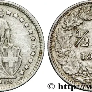 SUISSE 1/2 Franc Helvetia 1957 Berne - B fwo_837570 Monde Populaire