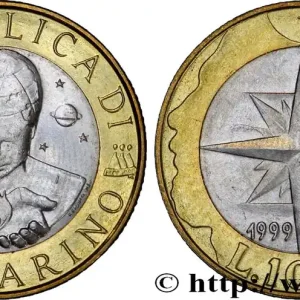 Soldes SAINT-MARIN 1000 Lire enfant de l’univers / les explorations 1999 Rome - R fwo_837665 Monde