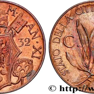 VATICAN ET ÉTATS PONTIFICAUX 5 Centesimi frappe au nom de Pie XI an XI 1932 Rome fwo_838042 Monde Acheter En Ligne