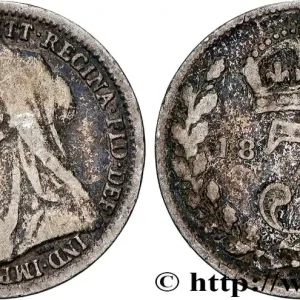 ROYAUME-UNI 3 Pence Victoria “Old Head” 1895 fwo_838564 Monde Commander Vite