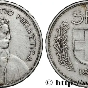 Meilleure Qualité SUISSE 5 Francs Berger des Alpes 1932 Berne fwo_838960 Monde