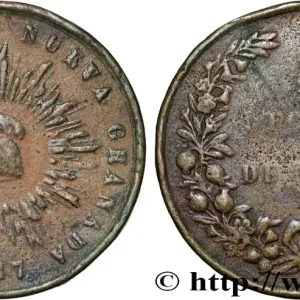 Haute Qualité COLOMBIE 1/2 Decimo de Real Nueva Granada 1847 fwo_841564 Monde