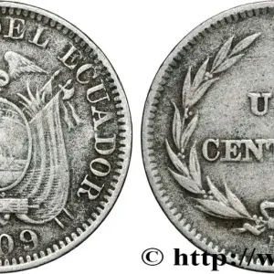 Must-Have ÉQUATEUR 1 Centavo 1909 Heaton fwo_841595 Monde