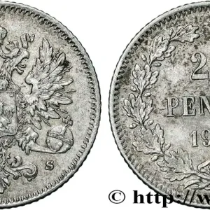 Vente Directe FINLANDE 25 Pennia Grand-Duché de Finlande 1915 Helsinki fwo_841790 Monde