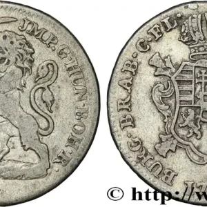 BELGIQUE - PAYS-BAS AUTRICHIENS 1 Escalin frappe au nom de Marie-Thérèse 1749 Anvers fwo_841874 Monde Offre Limitée